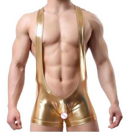 Męskie body kombinezon sexy pcv LATEX - S - M - L - XL