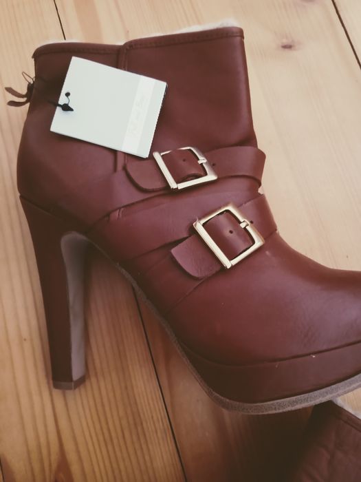 Botki Pull Bear brązowe