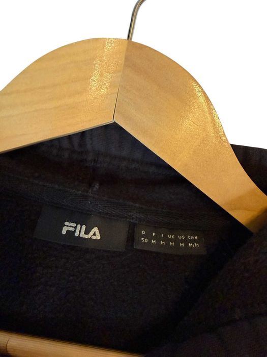 Bluza z kapturem Fila czarna logo m