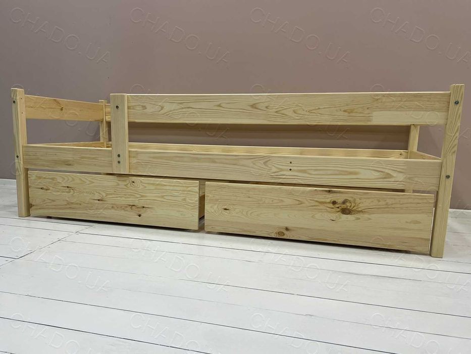 Дитяче ліжко з Матрацом з Матрацом 80x170 натуральне дерево, кровать