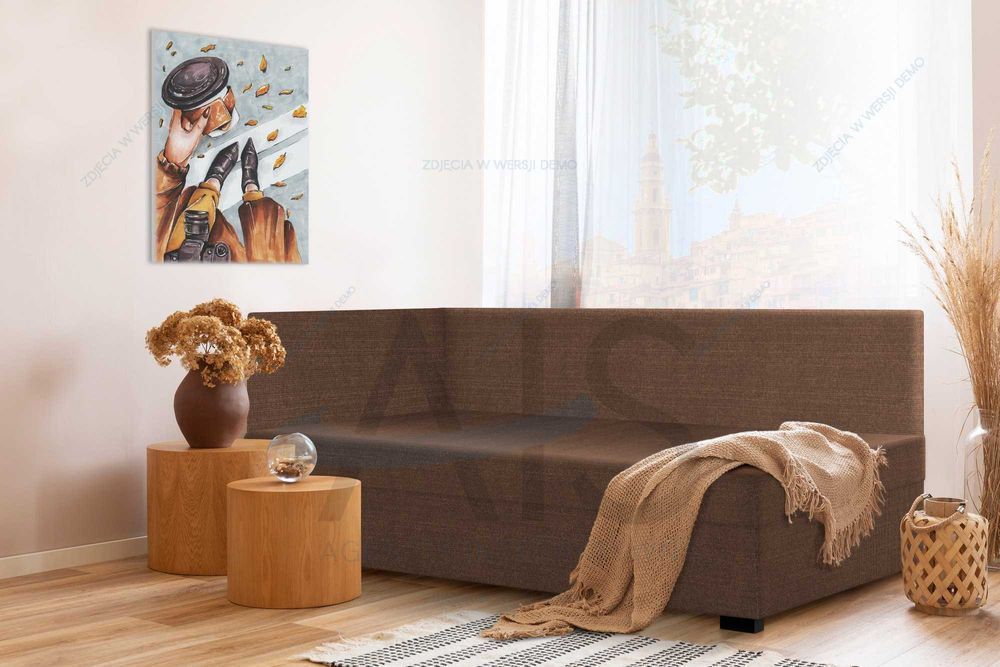 Tapczan jednoosobowy EKO – solidne łóżko hotelowe / sofa