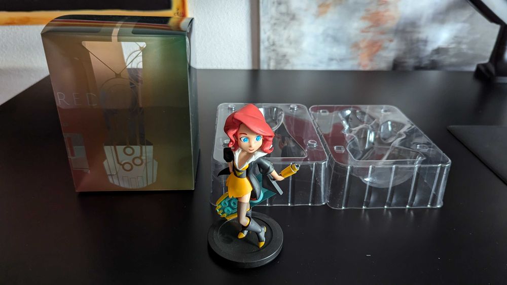 Figura em vínil da Red do vídeojogo Transistor da Supergiant Games