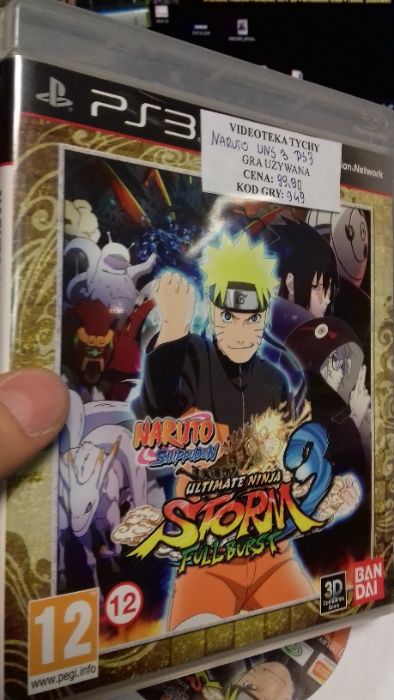 Naruto PS3, UNS 3 full burst ps3, Videoteka Tychy 0624