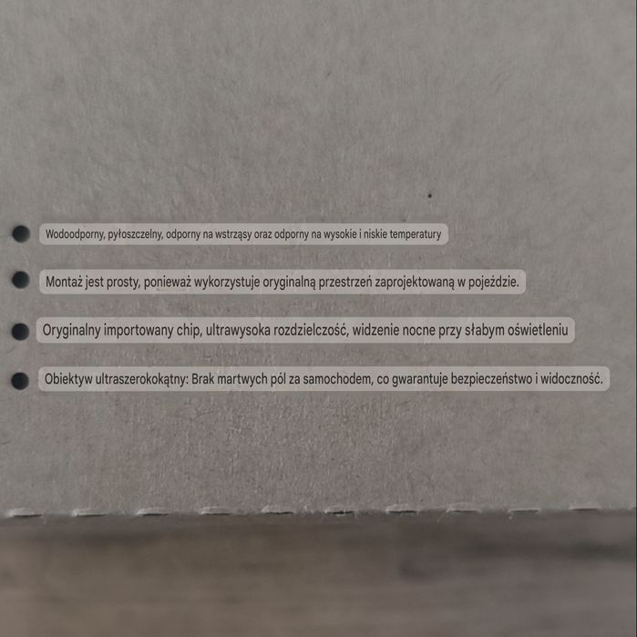 Zestaw kamera cofania do samochodu Volkswagen