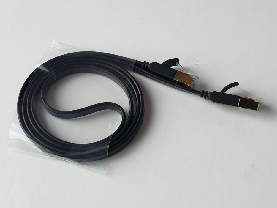 Патч корд  Cat 7 STP кабель інтернет  плоский 10 Гбіт/с Ugreen  1м