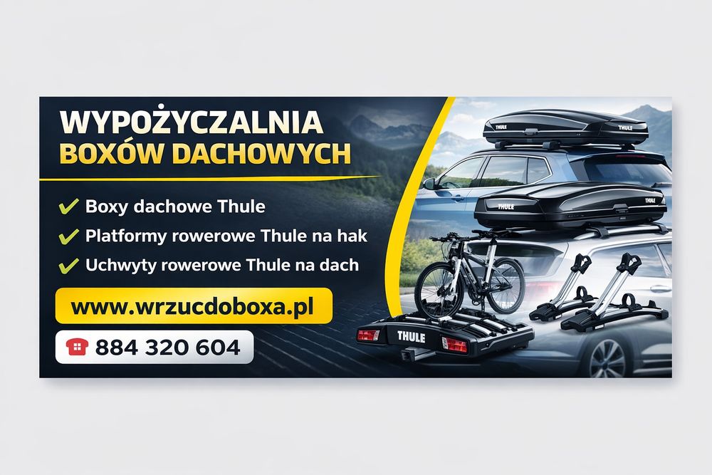 Wynajem Thule motion XT XL, L, Sport, box dachowy, bagażnik dachowy
