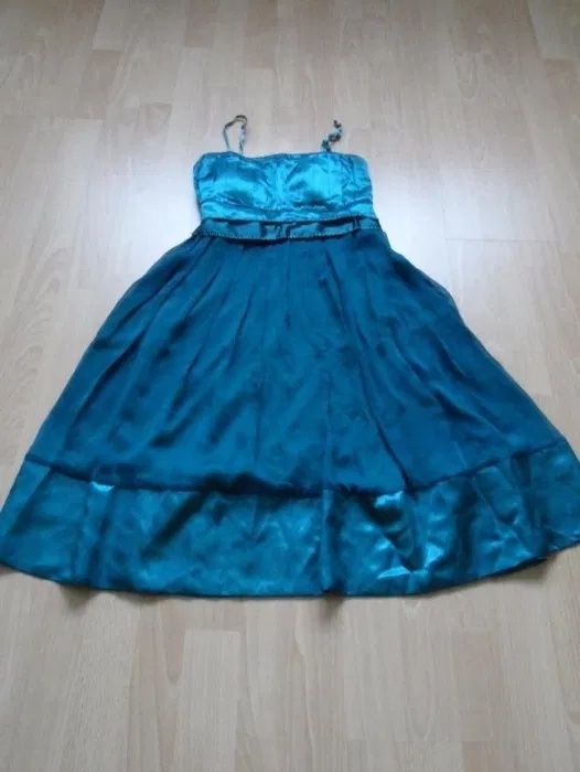 Sukienka 36 S, kolor turkus