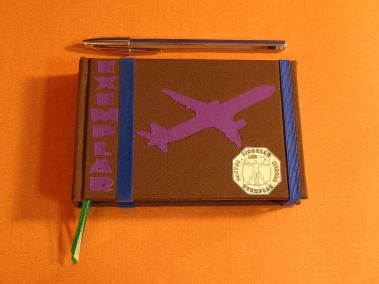 A6 Classic Stitching Logbook for Flight Attendants. Shipping Included.64551545334531121