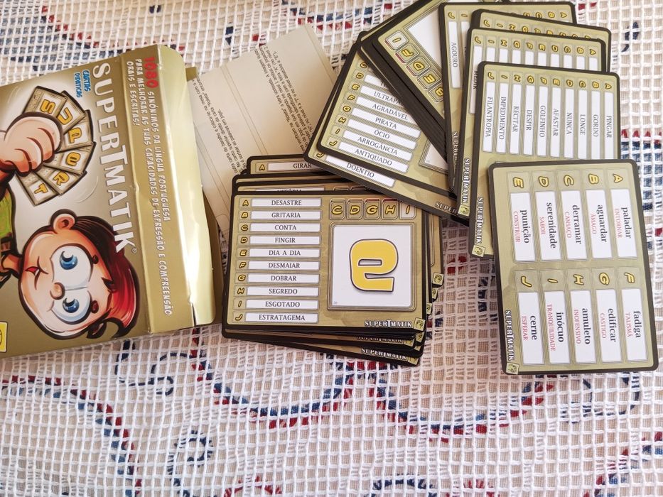 Jogos Didáticos SuperTmatik cartas Dislexia, Cálculo Mental e Sinónimos