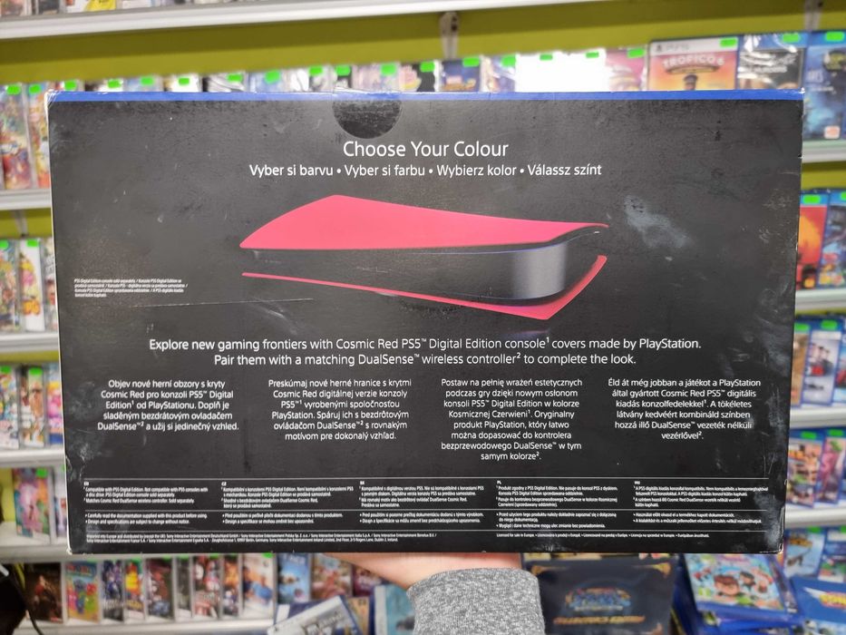 Oryginalna obudowa SONY do konsoli PS5 Digital Cosmic Red jak nowa