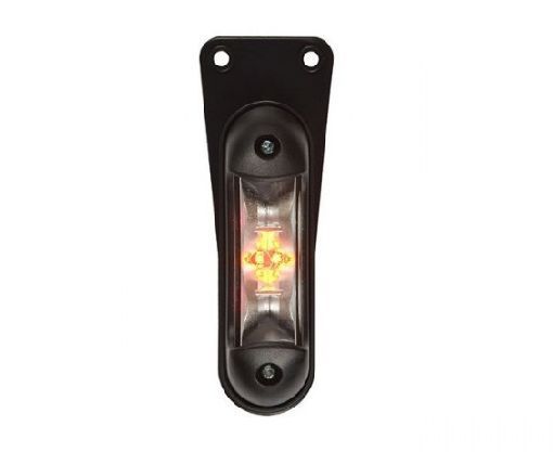 lampa obrysowa biało-pomarańczowo-czerwona, wisząca ld 2167
