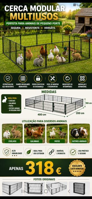 Cerca animais. Oportunidade