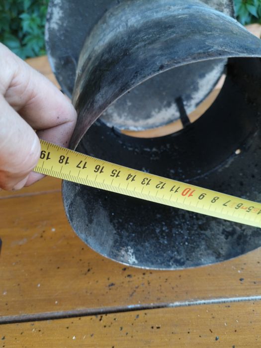 Nakładka daszek na komin fi 18 cmstal żaroodporna nierdzewna