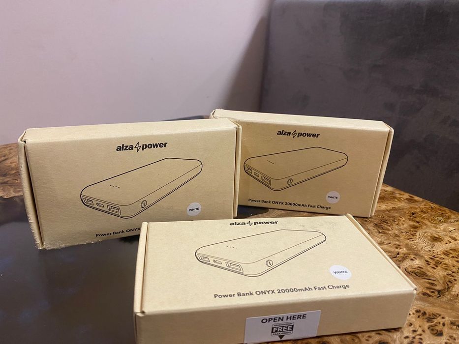 Павербанк Alza Power Bank Ingot 20000 mAh Quick Charge +PD 3.0 Silver