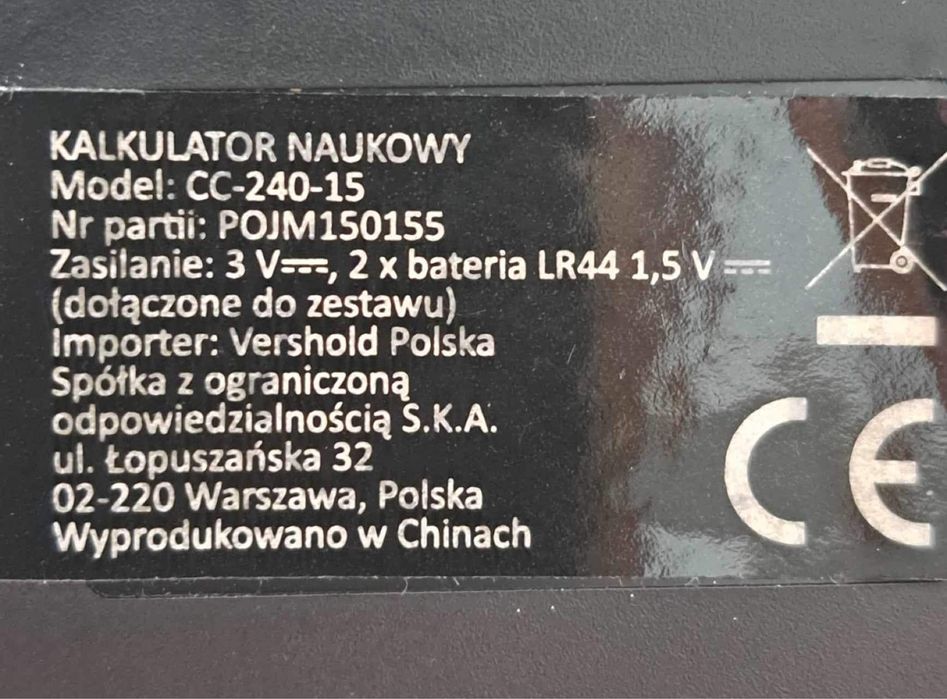 Kalkulator naukowy matematyczny
