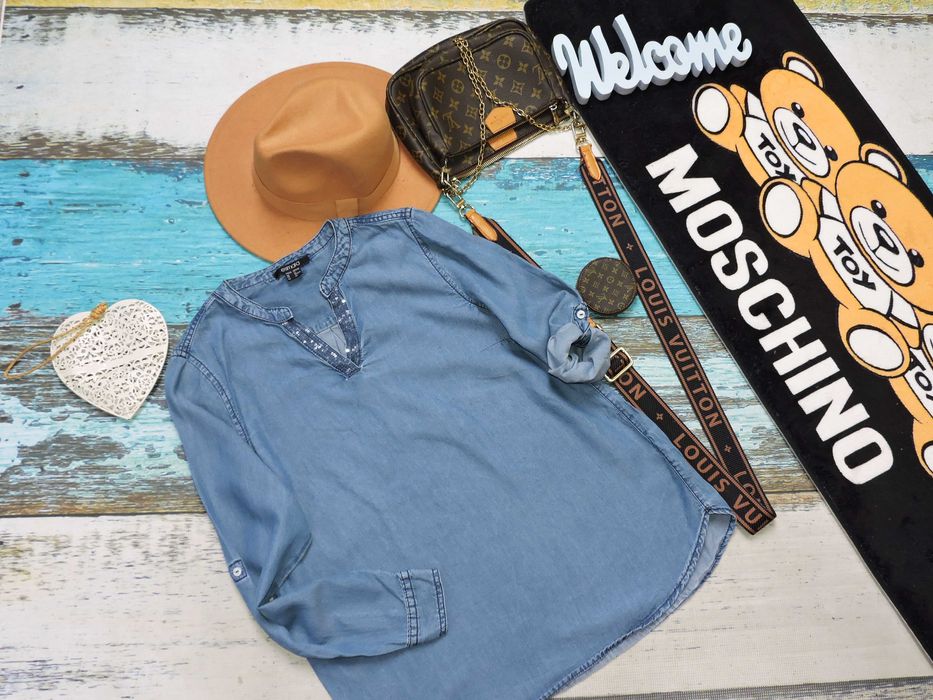 Esmara bluzka lyocell serek cekin roll up 40