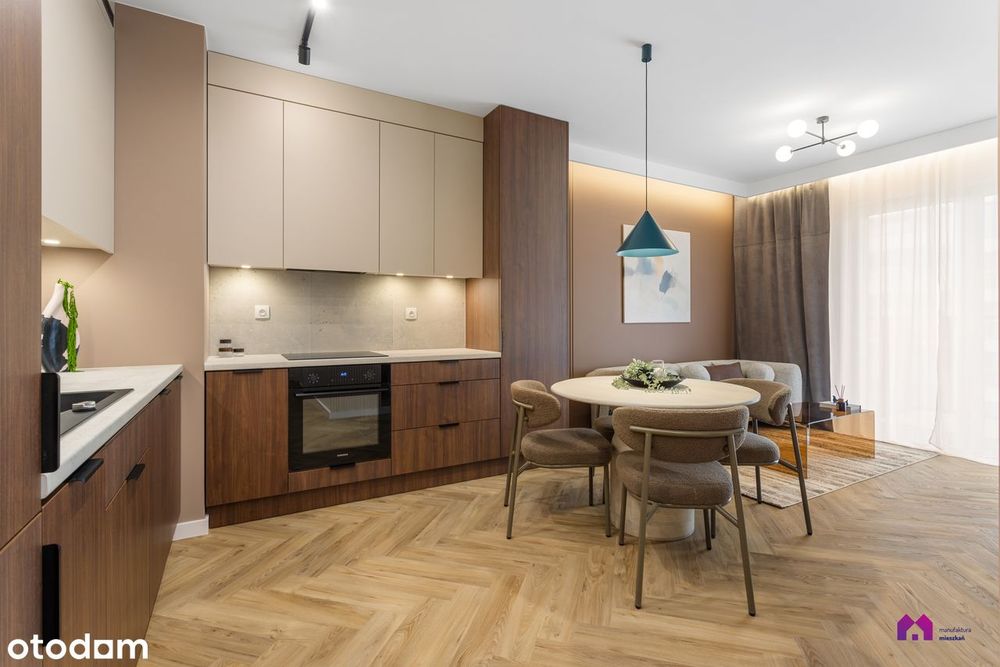 Przepiękny CZEKOLADOWY apartament z PRZESZKLONYM balkonem