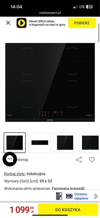 Now plyta indukcyjna gorenje