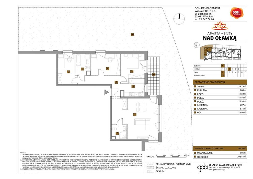 4-pokojowe mieszkanie 90m2 + ogródek Bezpośrednio