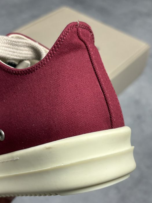 41 | Низькі кеди Rick Owens DRKSHDW Jumbo Lace Ramones Low Red