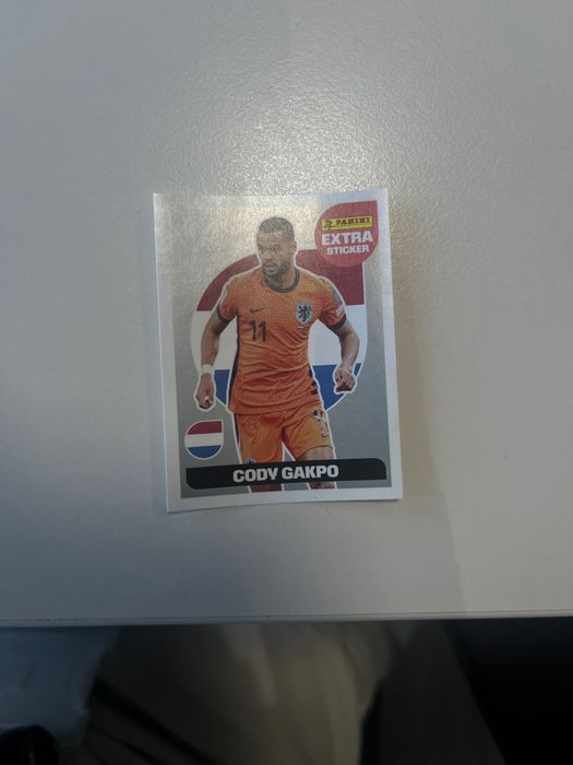 Cody Gakpo Panini Extra Sticker Mundial 2026 Silver