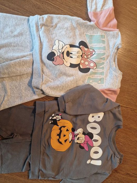 dresy 2 komplety 92 cm dreski h&m myszka minnie