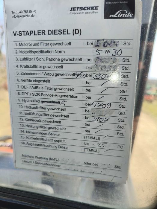 wózek widłowy linde H40D 5200mtg