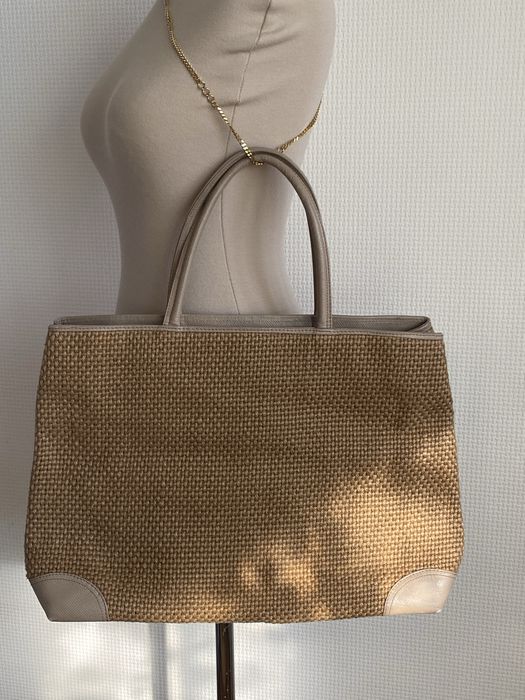 Bottega  Veneta  raffia  80s вінтажна сумка оригінал