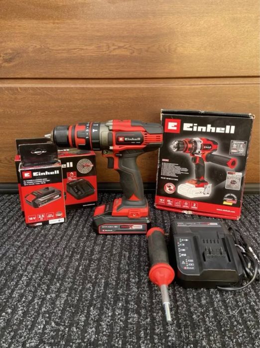 Аккумуляторная дрель-шуруповерт ударный Einhell X-Change TE-CD 18/44Li