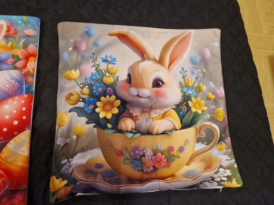 4 poszewki wielkanocne 45×45 nowe