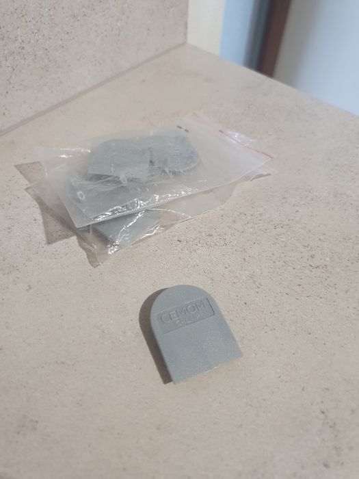 Nasadka na zawias niewidoczny ESTETIC 80/A POLSOFT CEMOM chrom satyna