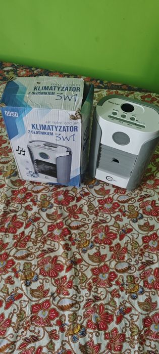 Wentylator biurkowy z głośnikiem Bluetooth 3 w 1