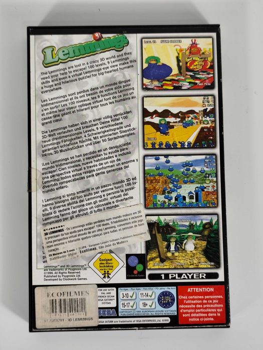 3D Lemmings - Sega Saturn
