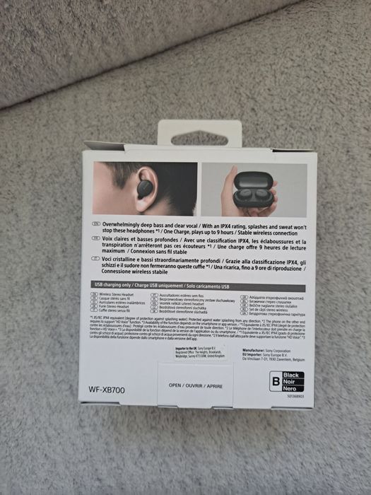 Słuchawki bezprzewodowe sony WF-XB700