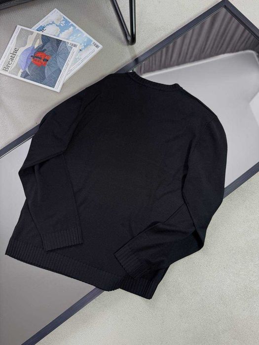 Мужской черный свитер Billionaire кофта с вышивкой Биллионер sg247