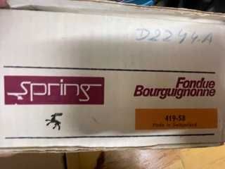 Original fondue bourguignonne 419-58 made in switzerland