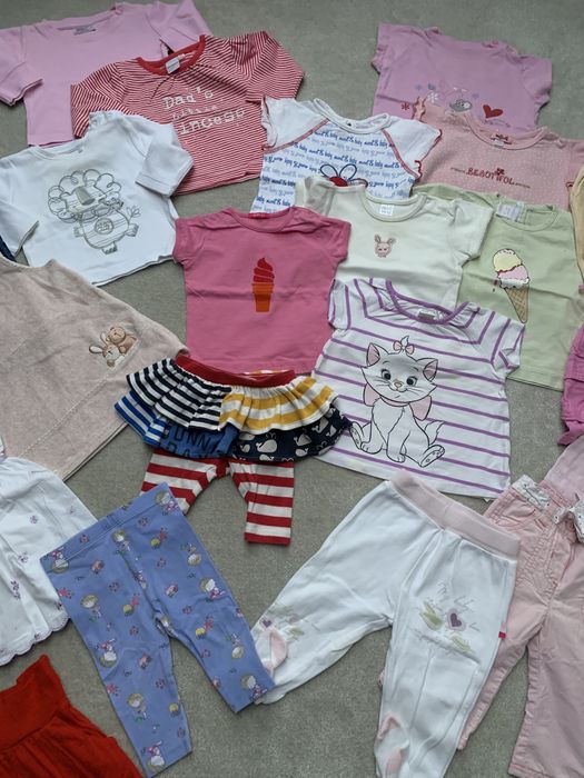 56-62-68 zestaw paka ubranka córcia wyprawka disney body pajac