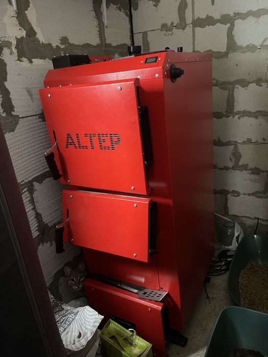 Альтер дровяной котел і буферна зона нове!