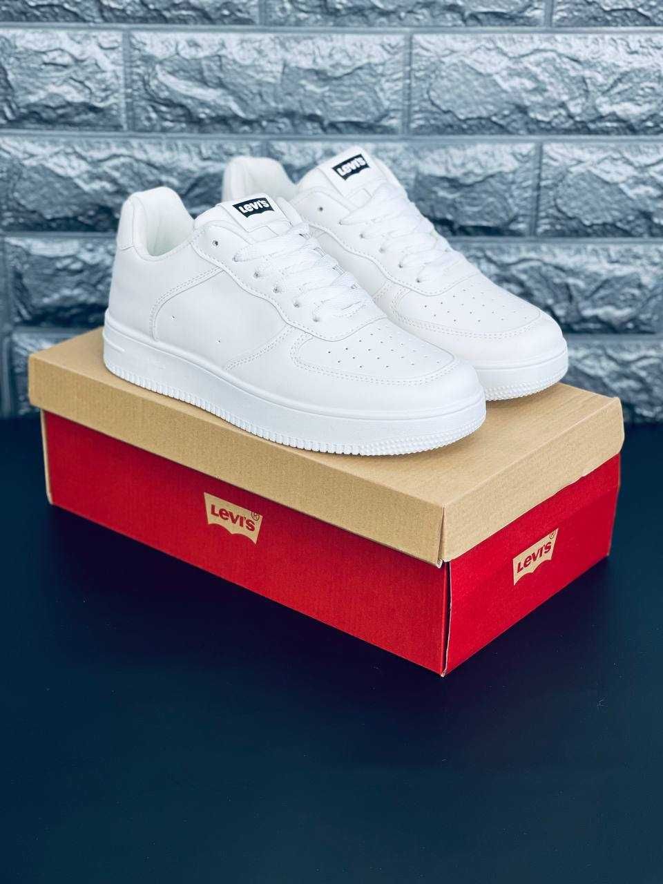 Кроссовки Levis мужские красовки Левайс кожаные кросовки левис, белые ...