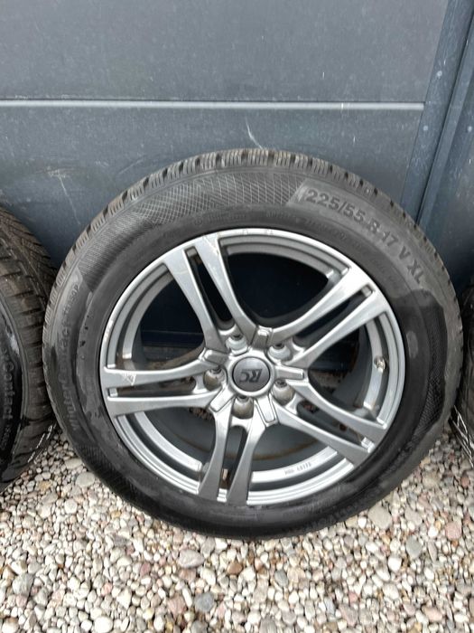 Alufelgi Koła Zimowe BMW 5x120 17" + Opony 225/50R17 Continental