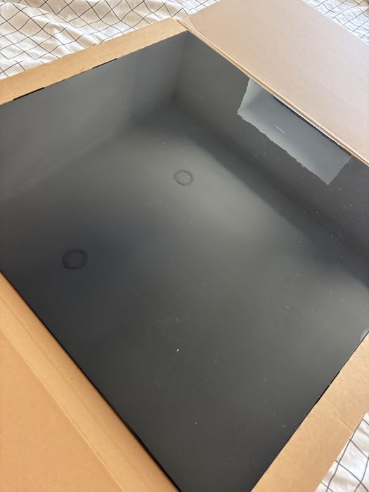 Porta e gavetas móvel tv besta do ikea - preto brilhante
