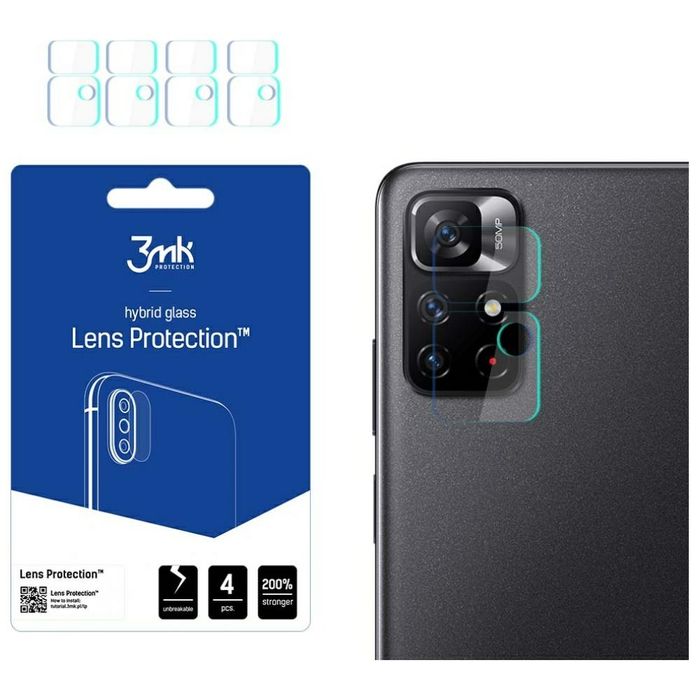 Ochrona na obiektyw aparatu 3MK Lens Protection do Redmi Note 11S 5 G/11T 5G 4szt