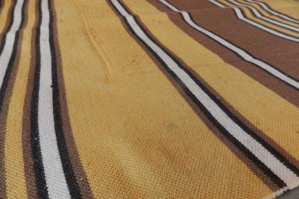 Stara rustykalna narzuta kapa koc frędzle 200x120 PRL vintage retro