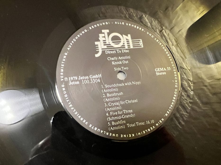 Charly Antolini Knock Out Audiofilski Jazz winyl Jeton 1979 unikat!