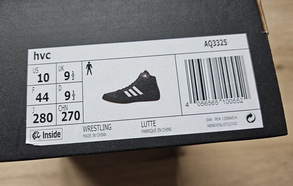 Buty zapaśnicze adidas HVC AQ3325 roz. 44 czarne