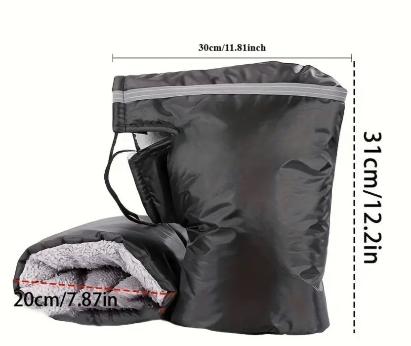 Муфти руля варежки зимові на мото вело рукавиці на хутрі