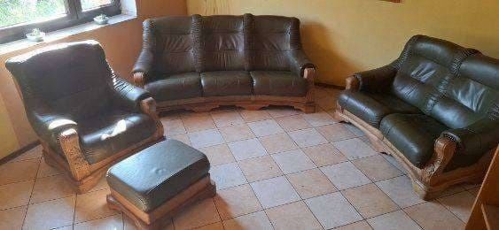 Komplet skóra naturalna