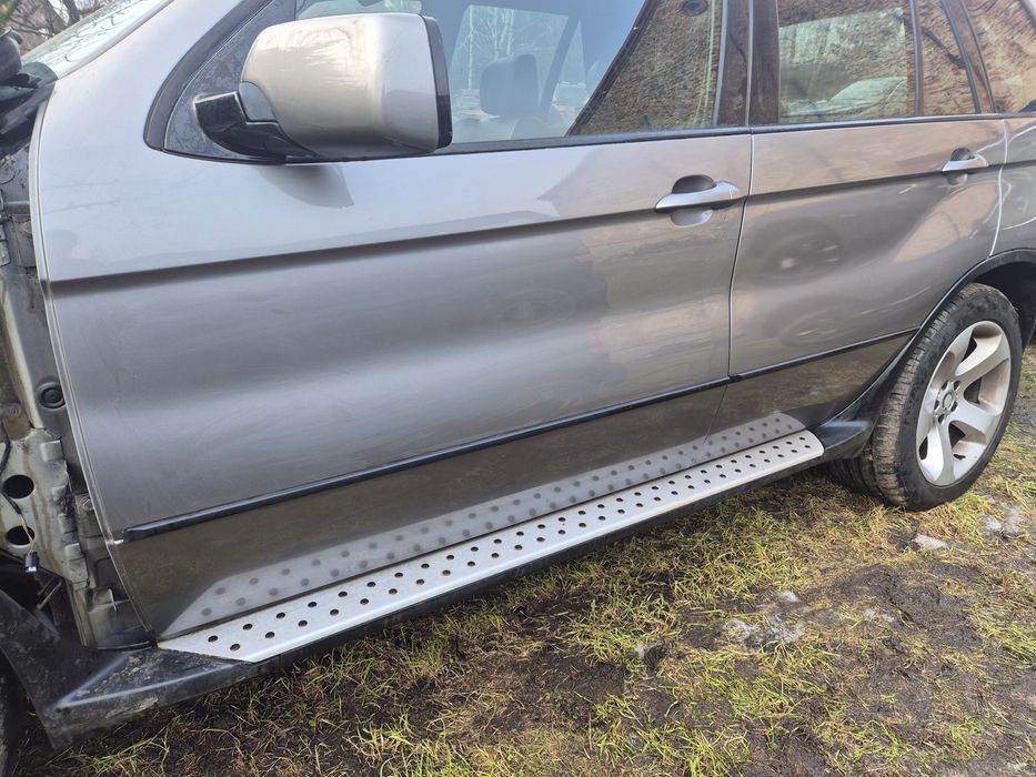 Bmw X5 E53 drzwi prawe lewe Sterlinggrau  472/7