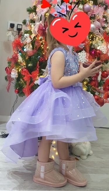 Сукня дитяча святкова фіолетова 4-12 років Платье детское плаття