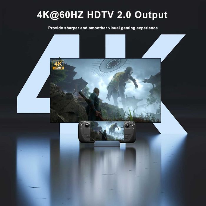 Док-станція Daguaika 6в1 Steam Deck/ROG HDMI/Ethernet/USB 3/USB-C 90W